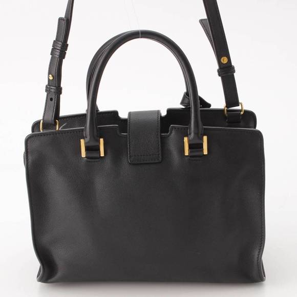 SAINT LAURENT Baby Cabas 2WAY Shoulder Bag Black - Picture 4 of 10